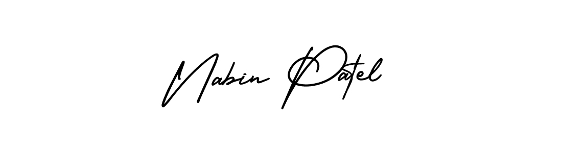 Best and Professional Signature Style for Nabin Patel. AmerikaSignatureDemo-Regular Best Signature Style Collection. Nabin Patel signature style 3 images and pictures png