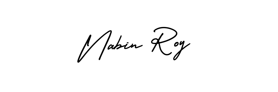 Best and Professional Signature Style for Nabin Roy. AmerikaSignatureDemo-Regular Best Signature Style Collection. Nabin Roy signature style 3 images and pictures png