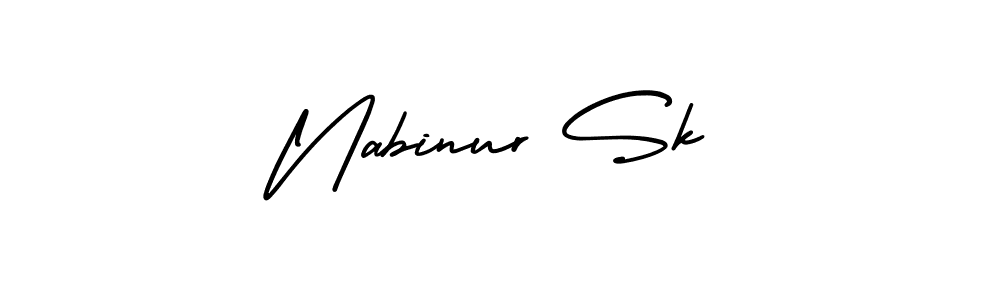 How to make Nabinur Sk signature? AmerikaSignatureDemo-Regular is a professional autograph style. Create handwritten signature for Nabinur Sk name. Nabinur Sk signature style 3 images and pictures png