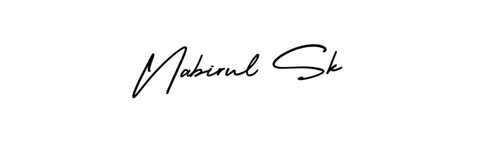 Make a beautiful signature design for name Nabirul Sk. With this signature (AmerikaSignatureDemo-Regular) style, you can create a handwritten signature for free. Nabirul Sk signature style 3 images and pictures png