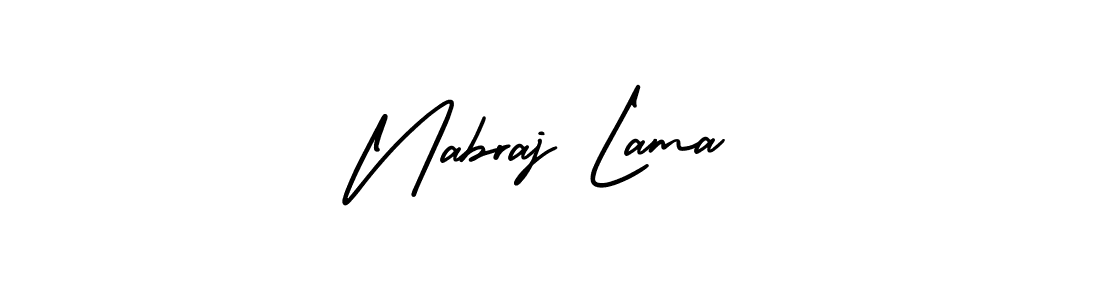 Make a beautiful signature design for name Nabraj Lama. With this signature (AmerikaSignatureDemo-Regular) style, you can create a handwritten signature for free. Nabraj Lama signature style 3 images and pictures png