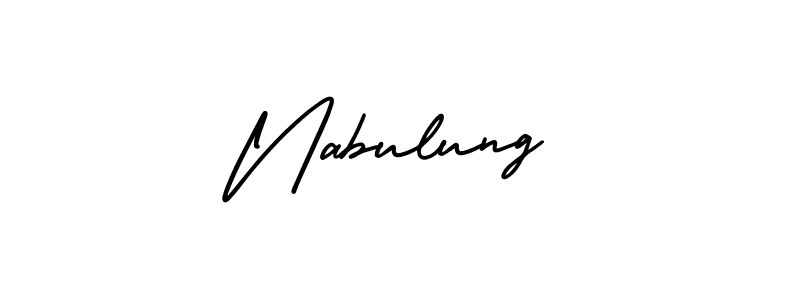 How to make Nabulung signature? AmerikaSignatureDemo-Regular is a professional autograph style. Create handwritten signature for Nabulung name. Nabulung signature style 3 images and pictures png