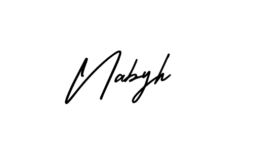 Make a short Nabyh signature style. Manage your documents anywhere anytime using AmerikaSignatureDemo-Regular. Create and add eSignatures, submit forms, share and send files easily. Nabyh signature style 3 images and pictures png