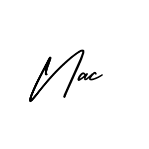 Create a beautiful signature design for name Nac. With this signature (AmerikaSignatureDemo-Regular) fonts, you can make a handwritten signature for free. Nac signature style 3 images and pictures png