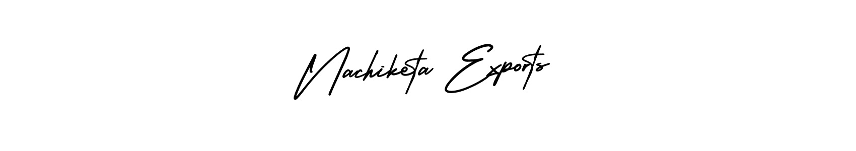 Design your own signature with our free online signature maker. With this signature software, you can create a handwritten (AmerikaSignatureDemo-Regular) signature for name Nachiketa Exports. Nachiketa Exports signature style 3 images and pictures png