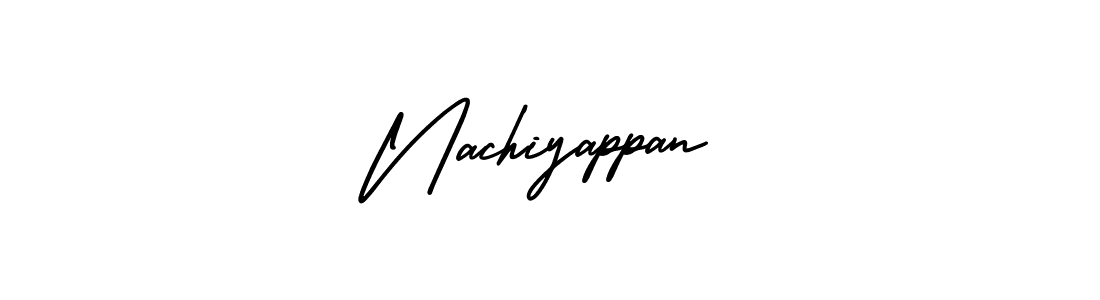 Design your own signature with our free online signature maker. With this signature software, you can create a handwritten (AmerikaSignatureDemo-Regular) signature for name Nachiyappan. Nachiyappan signature style 3 images and pictures png