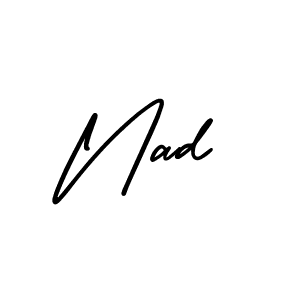 How to Draw Nad signature style? AmerikaSignatureDemo-Regular is a latest design signature styles for name Nad. Nad signature style 3 images and pictures png