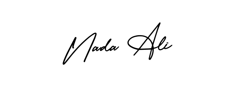 It looks lik you need a new signature style for name Nada Ali. Design unique handwritten (AmerikaSignatureDemo-Regular) signature with our free signature maker in just a few clicks. Nada Ali signature style 3 images and pictures png
