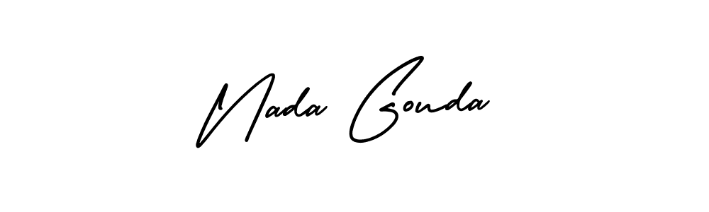 It looks lik you need a new signature style for name Nada Gouda. Design unique handwritten (AmerikaSignatureDemo-Regular) signature with our free signature maker in just a few clicks. Nada Gouda signature style 3 images and pictures png
