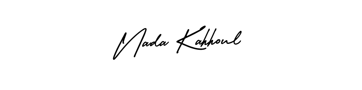 Make a beautiful signature design for name Nada Kahhoul. With this signature (AmerikaSignatureDemo-Regular) style, you can create a handwritten signature for free. Nada Kahhoul signature style 3 images and pictures png