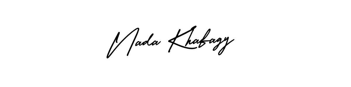 How to make Nada Khafagy signature? AmerikaSignatureDemo-Regular is a professional autograph style. Create handwritten signature for Nada Khafagy name. Nada Khafagy signature style 3 images and pictures png