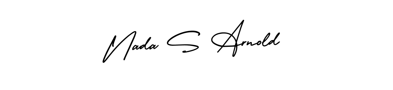 How to Draw Nada S Arnold signature style? AmerikaSignatureDemo-Regular is a latest design signature styles for name Nada S Arnold. Nada S Arnold signature style 3 images and pictures png