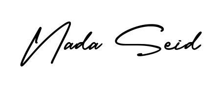 Enhance your business communications with Nada Seid signature in AmerikaSignatureDemo-Regular lettering. Clean, modern, and universally compatible. Nada Seid signature style 3 images and pictures png