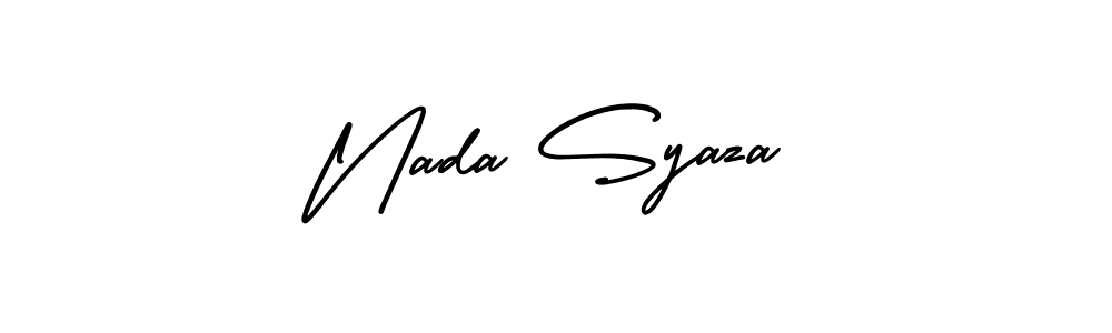 Make a short Nada Syaza signature style. Manage your documents anywhere anytime using AmerikaSignatureDemo-Regular. Create and add eSignatures, submit forms, share and send files easily. Nada Syaza signature style 3 images and pictures png