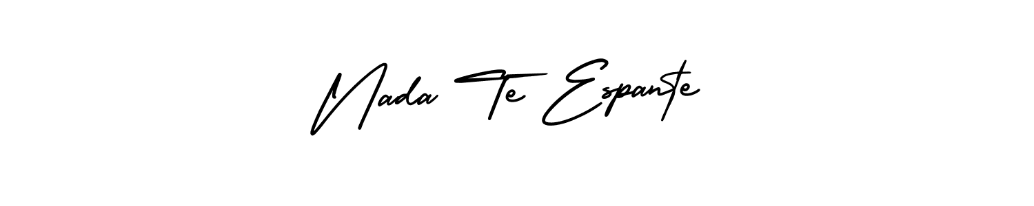 Create a beautiful signature design for name Nada Te Espante. With this signature (AmerikaSignatureDemo-Regular) fonts, you can make a handwritten signature for free. Nada Te Espante signature style 3 images and pictures png