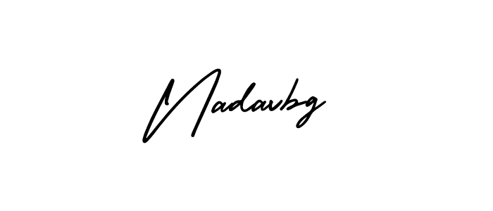 Design your own signature with our free online signature maker. With this signature software, you can create a handwritten (AmerikaSignatureDemo-Regular) signature for name Nadavbg. Nadavbg signature style 3 images and pictures png