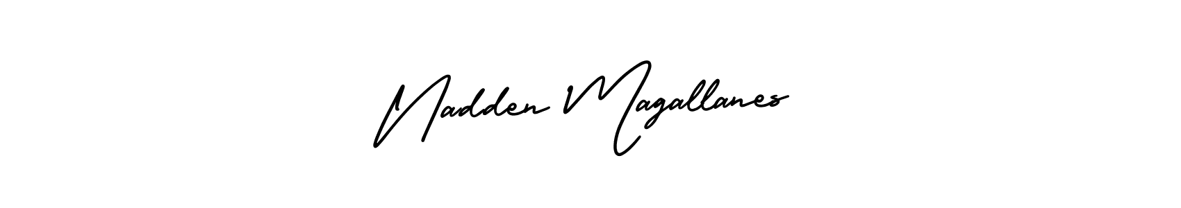 Design your own signature with our free online signature maker. With this signature software, you can create a handwritten (AmerikaSignatureDemo-Regular) signature for name Nadden Magallanes. Nadden Magallanes signature style 3 images and pictures png
