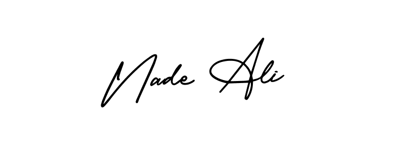 Make a beautiful signature design for name Nade Ali. With this signature (AmerikaSignatureDemo-Regular) style, you can create a handwritten signature for free. Nade Ali signature style 3 images and pictures png