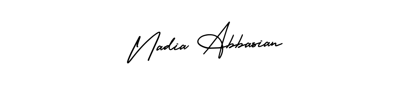 Design your own signature with our free online signature maker. With this signature software, you can create a handwritten (AmerikaSignatureDemo-Regular) signature for name Nadia Abbasian. Nadia Abbasian signature style 3 images and pictures png