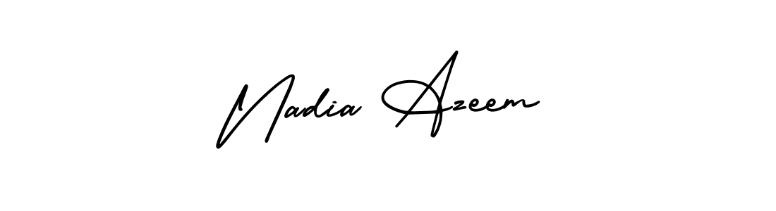 Make a beautiful signature design for name Nadia Azeem. Use this online signature maker to create a handwritten signature for free. Nadia Azeem signature style 3 images and pictures png