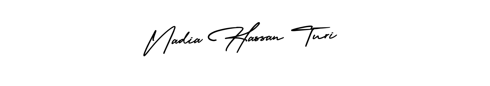 Here are the top 10 professional signature styles for the name Nadia Hassan Turi. These are the best autograph styles you can use for your name. Nadia Hassan Turi signature style 3 images and pictures png