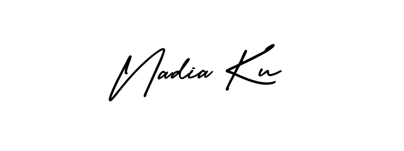 if you are searching for the best signature style for your name Nadia Ku. so please give up your signature search. here we have designed multiple signature styles  using AmerikaSignatureDemo-Regular. Nadia Ku signature style 3 images and pictures png