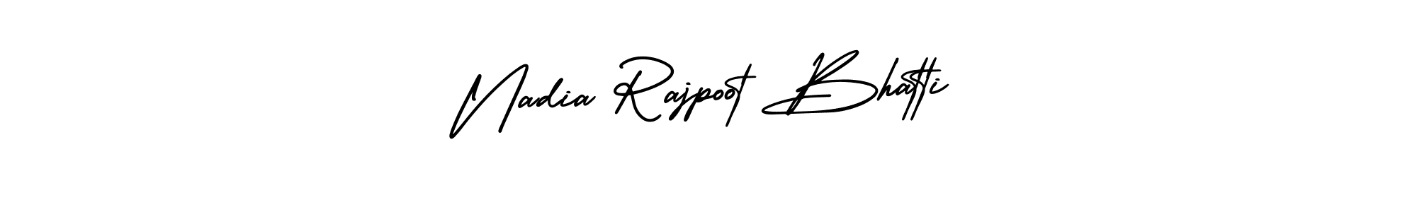 Make a short Nadia Rajpoot Bhatti signature style. Manage your documents anywhere anytime using AmerikaSignatureDemo-Regular. Create and add eSignatures, submit forms, share and send files easily. Nadia Rajpoot Bhatti signature style 3 images and pictures png