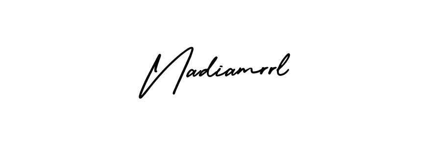 Here are the top 10 professional signature styles for the name Nadiamrrl. These are the best autograph styles you can use for your name. Nadiamrrl signature style 3 images and pictures png