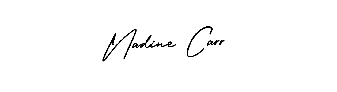How to make Nadine Carr signature? AmerikaSignatureDemo-Regular is a professional autograph style. Create handwritten signature for Nadine Carr name. Nadine Carr signature style 3 images and pictures png