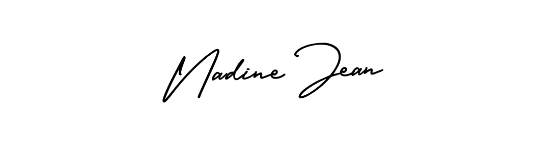 Design your own signature with our free online signature maker. With this signature software, you can create a handwritten (AmerikaSignatureDemo-Regular) signature for name Nadine Jean. Nadine Jean signature style 3 images and pictures png