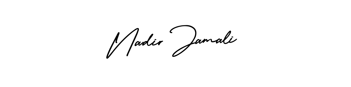 How to make Nadir Jamali name signature. Use AmerikaSignatureDemo-Regular style for creating short signs online. This is the latest handwritten sign. Nadir Jamali signature style 3 images and pictures png