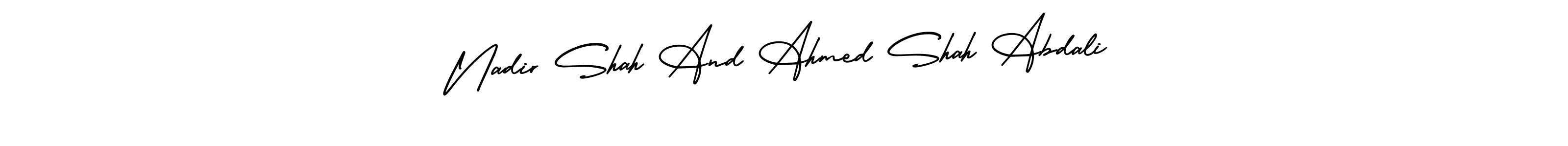 See photos of Nadir Shah And Ahmed Shah Abdali official signature by Spectra . Check more albums & portfolios. Read reviews & check more about AmerikaSignatureDemo-Regular font. Nadir Shah And Ahmed Shah Abdali signature style 3 images and pictures png