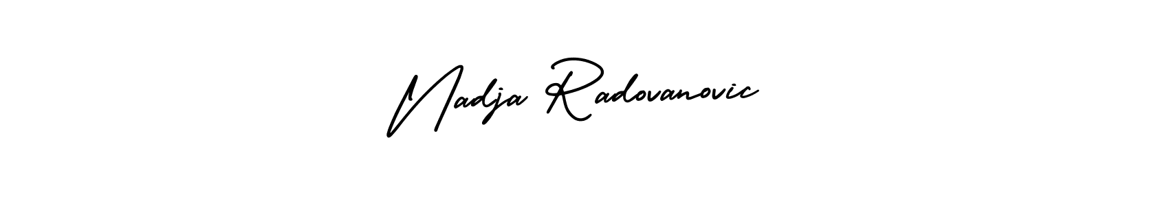How to make Nadja Radovanovic signature? AmerikaSignatureDemo-Regular is a professional autograph style. Create handwritten signature for Nadja Radovanovic name. Nadja Radovanovic signature style 3 images and pictures png