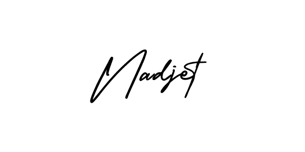 You can use this online signature creator to create a handwritten signature for the name Nadjet. This is the best online autograph maker. Nadjet signature style 3 images and pictures png