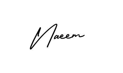 if you are searching for the best signature style for your name Naeem. so please give up your signature search. here we have designed multiple signature styles  using AmerikaSignatureDemo-Regular. Naeem signature style 3 images and pictures png