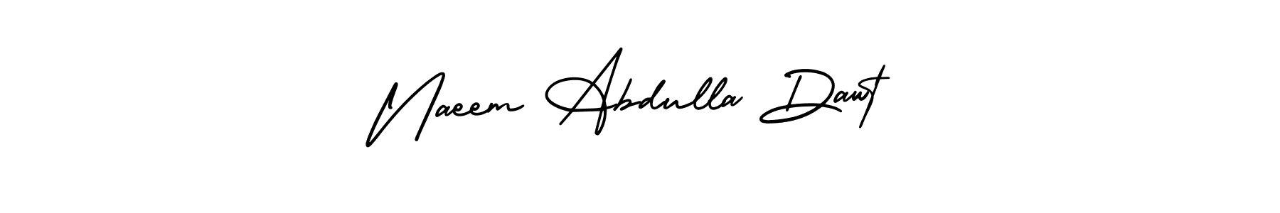 How to make Naeem Abdulla Dawt name signature. Use AmerikaSignatureDemo-Regular style for creating short signs online. This is the latest handwritten sign. Naeem Abdulla Dawt signature style 3 images and pictures png