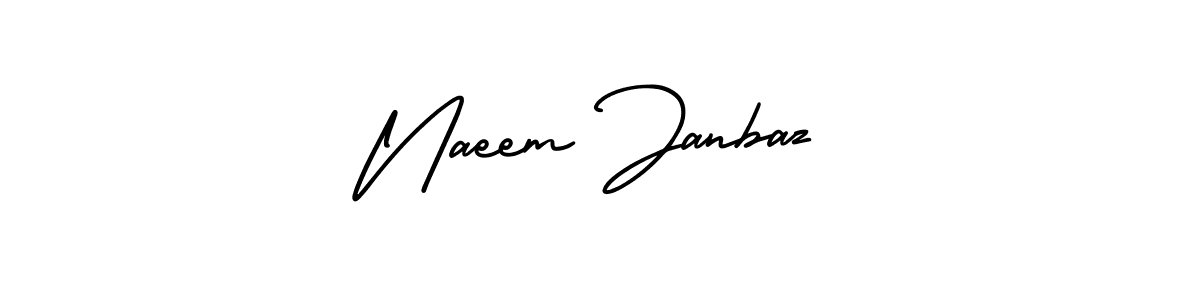 It looks lik you need a new signature style for name Naeem Janbaz. Design unique handwritten (AmerikaSignatureDemo-Regular) signature with our free signature maker in just a few clicks. Naeem Janbaz signature style 3 images and pictures png