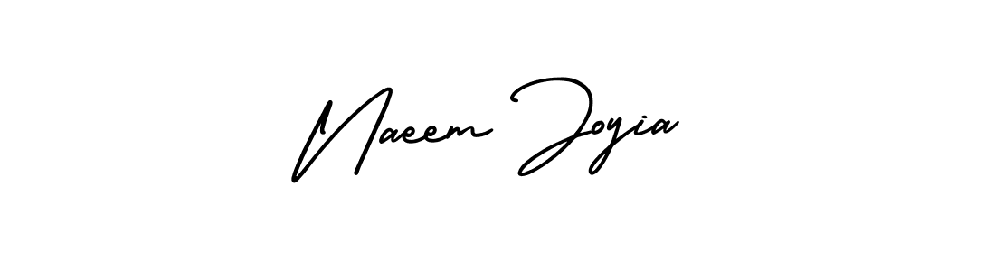 Use a signature maker to create a handwritten signature online. With this signature software, you can design (AmerikaSignatureDemo-Regular) your own signature for name Naeem Joyia. Naeem Joyia signature style 3 images and pictures png