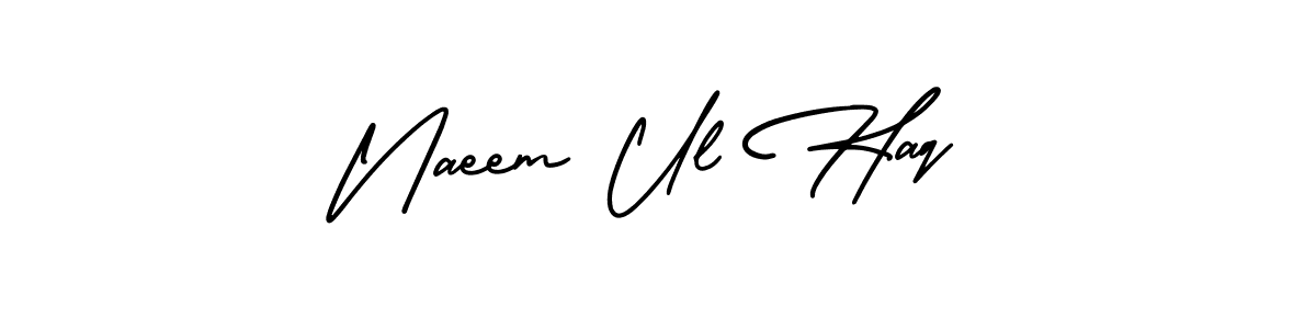 Use a signature maker to create a handwritten signature online. With this signature software, you can design (AmerikaSignatureDemo-Regular) your own signature for name Naeem Ul Haq. Naeem Ul Haq signature style 3 images and pictures png