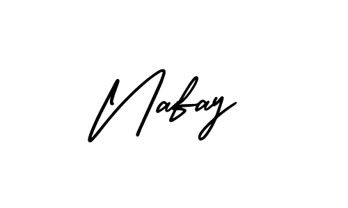 if you are searching for the best signature style for your name Nafay. so please give up your signature search. here we have designed multiple signature styles  using AmerikaSignatureDemo-Regular. Nafay signature style 3 images and pictures png