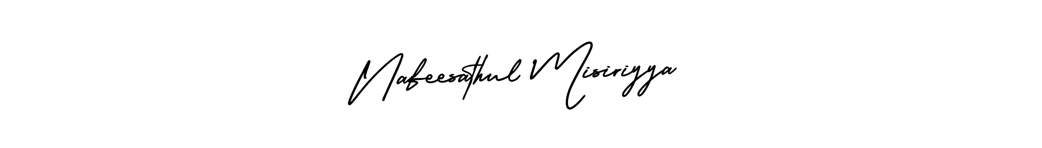 Design your own signature with our free online signature maker. With this signature software, you can create a handwritten (AmerikaSignatureDemo-Regular) signature for name Nafeesathul Misiriyya. Nafeesathul Misiriyya signature style 3 images and pictures png