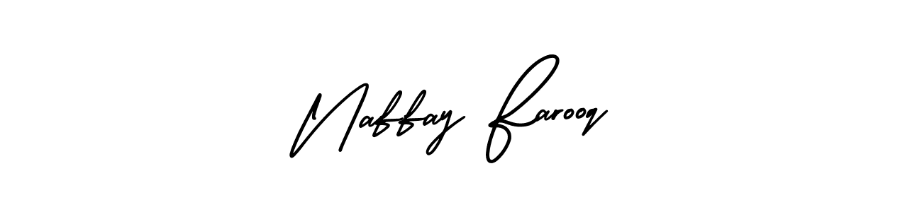 How to make Naffay Farooq signature? AmerikaSignatureDemo-Regular is a professional autograph style. Create handwritten signature for Naffay Farooq name. Naffay Farooq signature style 3 images and pictures png