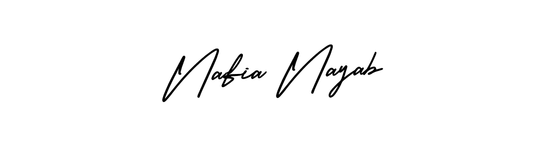 Make a beautiful signature design for name Nafia Nayab. Use this online signature maker to create a handwritten signature for free. Nafia Nayab signature style 3 images and pictures png