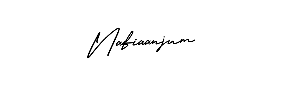 Design your own signature with our free online signature maker. With this signature software, you can create a handwritten (AmerikaSignatureDemo-Regular) signature for name Nafiaanjum. Nafiaanjum signature style 3 images and pictures png