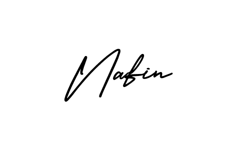 Make a beautiful signature design for name Nafin. With this signature (AmerikaSignatureDemo-Regular) style, you can create a handwritten signature for free. Nafin signature style 3 images and pictures png