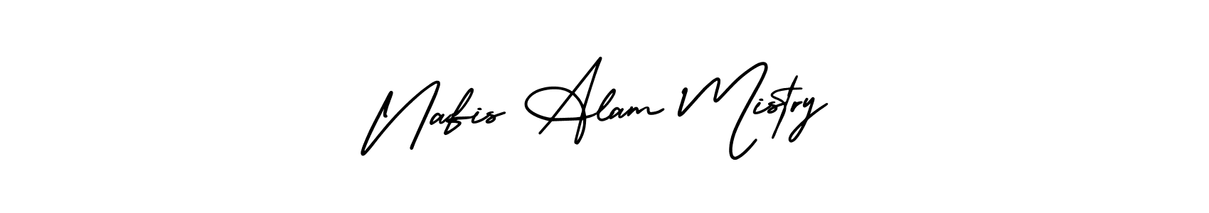 Design your own signature with our free online signature maker. With this signature software, you can create a handwritten (AmerikaSignatureDemo-Regular) signature for name Nafis Alam Mistry. Nafis Alam Mistry signature style 3 images and pictures png