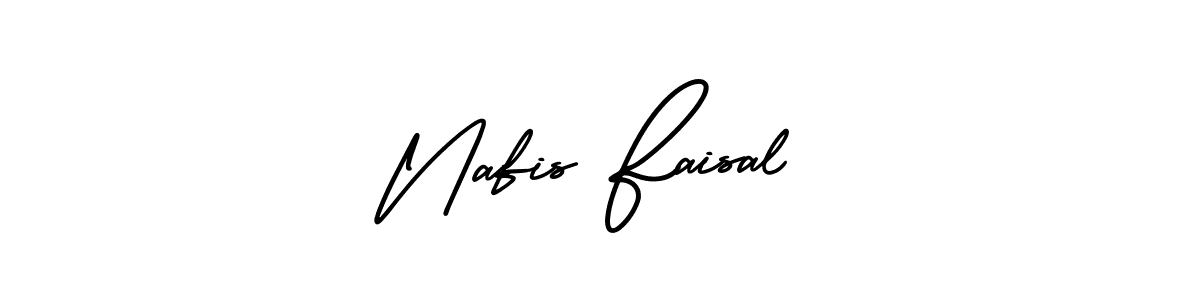 Use a signature maker to create a handwritten signature online. With this signature software, you can design (AmerikaSignatureDemo-Regular) your own signature for name Nafis Faisal. Nafis Faisal signature style 3 images and pictures png