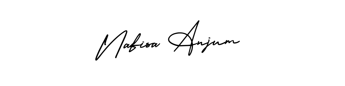 How to make Nafisa Anjum name signature. Use AmerikaSignatureDemo-Regular style for creating short signs online. This is the latest handwritten sign. Nafisa Anjum signature style 3 images and pictures png