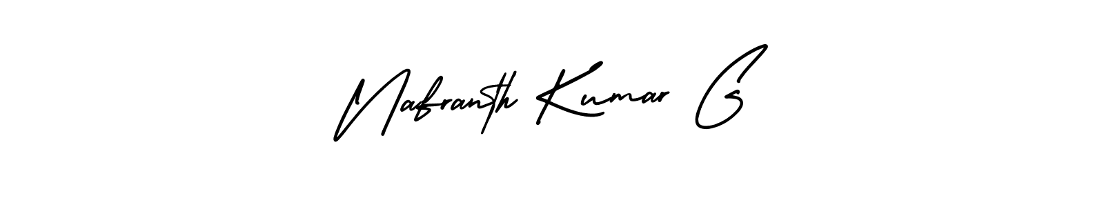 Also we have Nafranth Kumar G name is the best signature style. Create professional handwritten signature collection using AmerikaSignatureDemo-Regular autograph style. Nafranth Kumar G signature style 3 images and pictures png