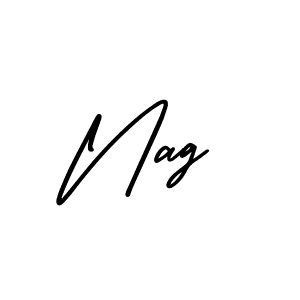 Make a beautiful signature design for name Nag. With this signature (AmerikaSignatureDemo-Regular) style, you can create a handwritten signature for free. Nag signature style 3 images and pictures png